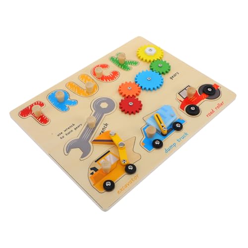 QUMIIRITY 1 Satz Beschäftigtes Brettspielzeug Besetztes Brett Für Kinder Lernspielzeug Für Kinder Spielzeug Für Kleinkinder Sensoriktafel Für Kinder Kognitive Tafel Kinderspielzeug Holz von QUMIIRITY