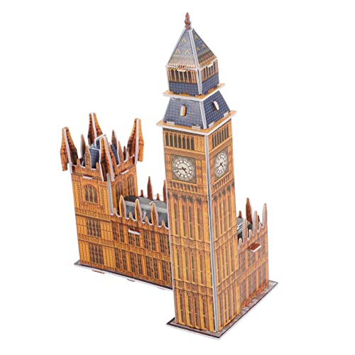 QUMIIRITY 1 Satz Big Ben-Puzzle Berühmtes Baupuzzle 3D-Puzzle Für Erwachsene 3D-Puzzle Für Kinder Im Alter Von 12 Bis 14 Jahren 3D-gebäude-Puzzle Architektonisches Rätsel Puzzle Bauen Papier von QUMIIRITY