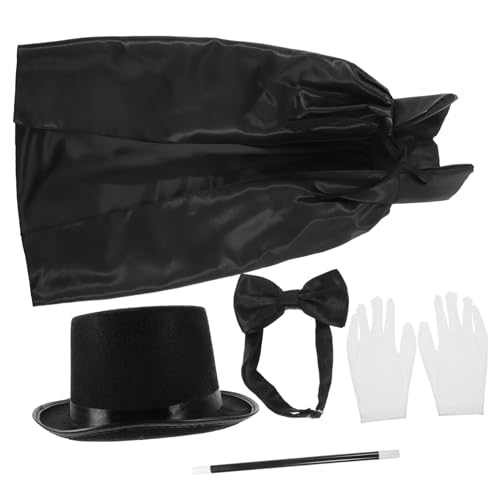 QUMIIRITY Halloween Accessoires Detektiv Kostü Set Mit Hut Handschuhen Fliege Und Accessoires Für Cosplay Und Verkleidungen Ideal Für Partys Und Rollenspiele Unisex Einstellbare Größe von QUMIIRITY