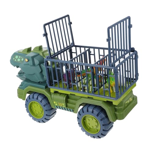 QUMIIRITY 1 Satz Dinosaurier Rückziehauto Transportauto Spielzeugauto Technisches Auto Spielzeug LKW Spielzeug Kinder Rückziehspielzeug Kinder Dinosaurier Autospielzeug Dinosaurier von QUMIIRITY