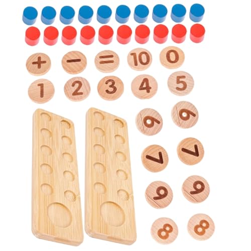 QUMIIRITY 1 Satz Gegenspielzeug Kleinkind rätsel Kleinkindspielzeug Kinderspielzeug Bären zählen Kinder Puzzle rätselbuch Kinder Zahl kognitives Spielzeug Frühpädagogisches Spielzeug hölzern von QUMIIRITY