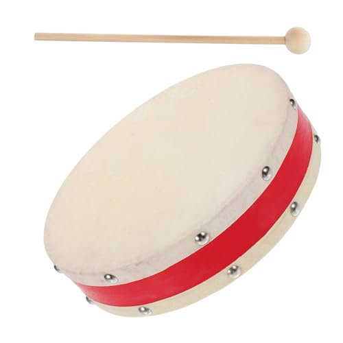 QUMIIRITY 1 Satz Kinderspielzeug-Tamburin Kleinkind Percussion Musikinstrumente Für Kinder Handtrommeln Für Kinder Schlaginstrument Percussion-Instrument Für Handtrommeln Holz von QUMIIRITY