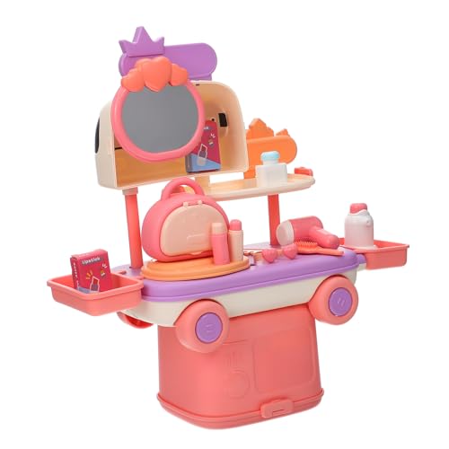 QUMIIRITY 1 Satz Kinderspielzeug küche spielset Kinder Kochen Spielzeug Make-up-Spielzeugzubehör Makeup Spielzeug Haartrockner Spielzeug Schminkset für Kleinkinder Kosmetik Spielzeug Plastik von QUMIIRITY