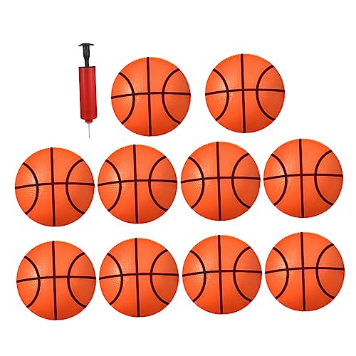 QUMIIRITY 1 Satz Kleiner Basketball Mini aufblasbare Bälle kleines Basketballspielzeug Spielzeug für Babys pufferball PVC-Spielzeugball kleine Basketbälle Mini-Basketball Plastik von QUMIIRITY