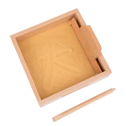 QUMIIRITY 1 Satz Kratz-sandkasten-Spielzeug Schreibspielzeug Üben Schreibübungsspielzeug Spielzeug Aus Holz Sandkasten Aus Holz Sandkastenspielzeug Sandtisch Spielzeug Lernspielzeug Hölzern von QUMIIRITY