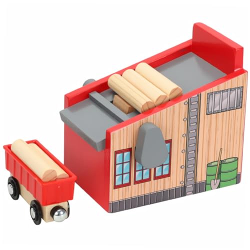 QUMIIRITY 1 Set Holz Zug Puzzle Schiene Auto für Jungen Kinder Spielzeug Track Spielzeug Jungen von QUMIIRITY