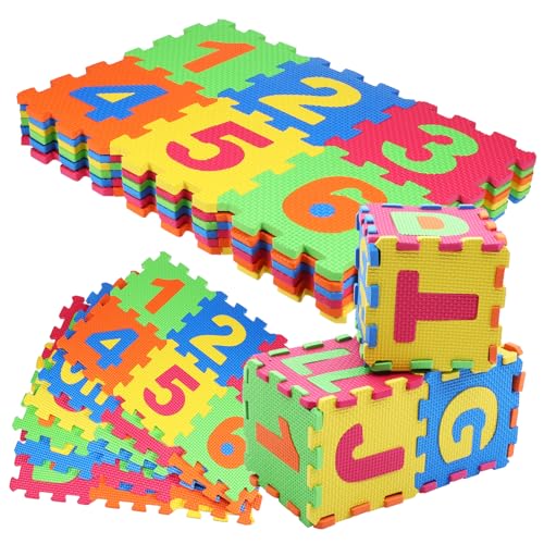 QUMIIRITY 1 Satz Puzzlematte spaß puzzelmatten Puzzle unterlage puzzlepad Kinder-Puzzle-Alphabet ABC-Matten für Bodenbabys Teppich teppiche Bodenfliesen aus Schaumstoff Spielmatte Eva von QUMIIRITY