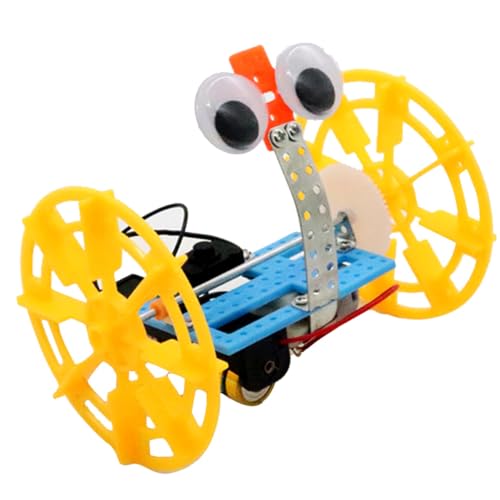 QUMIIRITY 1 Satz Roboterbausatz Kognitives Spielzeug Autoroboter Mit Intellektuellem Gleichgewicht DIY Balance-Auto-Roboter-Spielzeug Spielzeug Für Wissenschaftliche Experimente Metall von QUMIIRITY