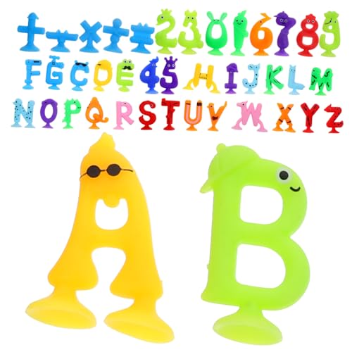 QUMIIRITY 1 Satz Spaß Beim Brieflutschen Bildungsspielzeug Spielzeug Mit Saugnapfbuchstaben Lernspielzeug Für Das Englische Alphabet Familienspiel Für Kinder Englisches Buchstabierspiel von QUMIIRITY