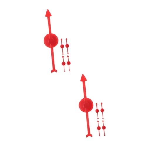 QUMIIRITY 10 STK Rotierender Zeiger aus Kunststoff Spielzeiger Zubehör für Plattenspieler Mathe-Spiel- Saugspinner rotierende brettspiele Pfeilspinner Pfeilspiel- Abs von QUMIIRITY