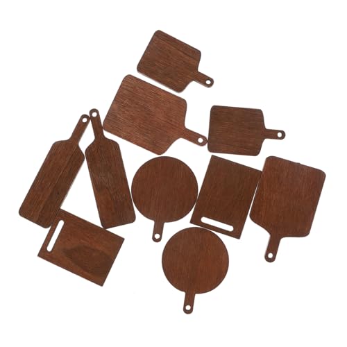 QUMIIRITY 10 Stück Mini Schneidebrett Modell Teiliges Set aus Holz Realistisches Küchenzubehör für Puppenhaus Dekoration Sicheres und für DIY Szenen und Miniatur Layouts QUMIIRITY 10 Stück Mini Schneidebrett Modell Teiliges Set aus Holz Realistisches Küchenzubehör für Puppenhaus Dekoration Sicheres und für DIY Szenen und Miniatur Layouts von QUMIIRITY