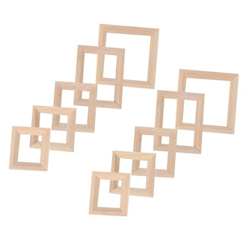 QUMIIRITY 10 Stück Teiliges Mini Bilderrahmen aus Holz Unbemalt Robuste Puppenhaus Dekoration Natürliche Farben Handgefertigte Miniaturrahmen für DIY Basteln und Puppenmöbel Zubehör QUMIIRITY 10 Stück Teiliges Mini Bilderrahmen aus Holz Unbemalt Robuste Puppenhaus Dekoration Natürliche Farben Handgefertigte Miniaturrahmen für DIY Basteln und Puppenmöbel Zubehör von QUMIIRITY