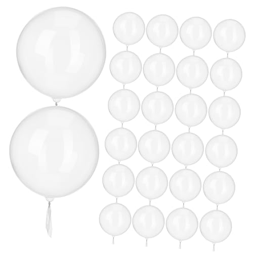 QUMIIRITY 100 Stk Bobo-ball Pastellfarbene Partydekorationen Poolballon Weiße Luftballons Partybevorzugungsballons Gelbe Luftballons Ballons Präsentieren Vorgestreckte Blase Transparent Tpu von QUMIIRITY