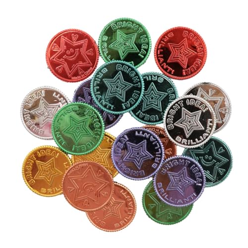 QUMIIRITY 100stücke Bunte Spielmünzen Für Junge Mädchen Piraten-münzen Für Schatzsuche Rollenspiele Geburtstagsfeiern Und Kreative Spiele Leuchtende Farben Aus Hochwertigem QUMIIRITY 100stücke Bunte Spielmünzen Für Junge Mädchen Piraten-münzen Für Schatzsuche Rollenspiele Geburtstagsfeiern Und Kreative Spiele Leuchtende Farben Aus Hochwertigem von QUMIIRITY