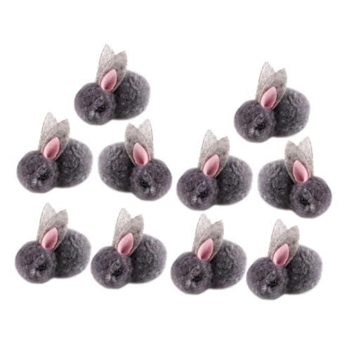 QUMIIRITY 10St Plüsch Häschen Kaninchenpuppenspielzeug Kaninchen-Schlüsselanhänger zum Aufhängen shöne bescherung Bunny Bastelt Stirnband-Kaninchen-Ornament Kleidungsstück-Kaninchen-Ornament von QUMIIRITY