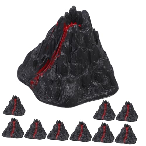 QUMIIRITY Simulierte Vulkan Modell Vulkan Spielzeug Vulkan Spielzeug Ornament Desktop Vulkan Dekoration 10pcs Set Einfach von QUMIIRITY