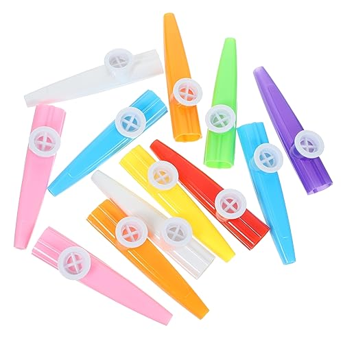 QUMIIRITY 12St Kinder-Kazoo Squiz-Spielzeug Lernspielzeug für Kinder Kazoo-Krachmacher kinderinstrumente musikinstrumente für Kinder pädagogisches Spielzeug interessantes Kazoo-Spielzeug Abs von QUMIIRITY