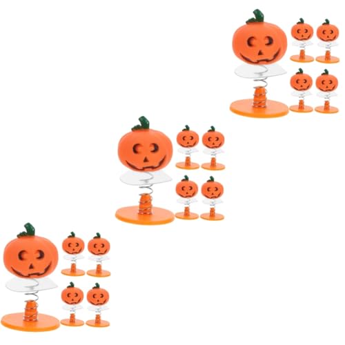 QUMIIRITY 15 STK Hüpfende Kürbispuppe Springendes Hüpfspielzeug Gehende Uhrwerkspielzeuge Springspielzeug Halloween-Spielzeug Masse Taschenfüller Für Halloween-Partys Pop-ups Orange Eisen von QUMIIRITY