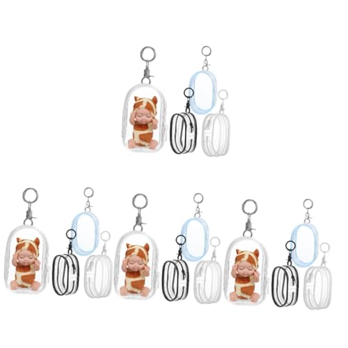 QUMIIRITY 16 STK Blindbox-babytasche Spielzeug-sammelkoffer Durchsichtiger Figurenbeutel Minifiguren-präsentationstasche Puppen-displaytasche, Transparent Vitrine Mit Klaren Figuren Plastik von QUMIIRITY