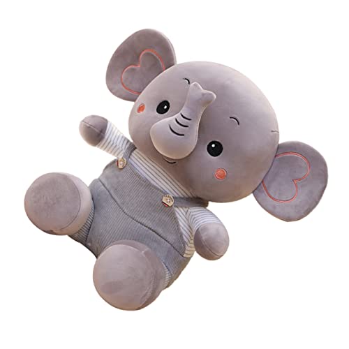 QUMIIRITY 1Stk -Hund-Puppe Kinder Puppen kinderpuppe Toys for bidoof Plush ausgestopftes Tierspielzeug Kuscheltier Kissen Plüschspielzeug Stofftierpuppe PP Baumwolle Grey von QUMIIRITY