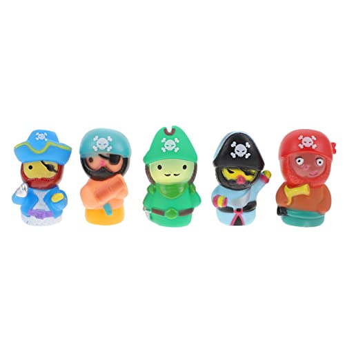 QUMIIRITY 2 Sätze Piratenfigur Babyanzüge Spielzeug für Babypuppen Fingerspielzeug für Piraten interaktives Spielzeug Party Spielzeug für Kinder Fingerpuppen Spielzeug Fingerpuppen aus Vinyl von QUMIIRITY