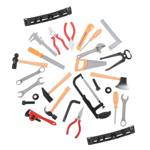 QUMIIRITY 2 Satz Reparaturspielzeug mit Hammer Schraubendreher Zange Schrauben Muttern Realistisch Gestaltetes DIY Werkzeugset für Jungen Mädchen zur Motorischer Fähigkeiten und Kreativität QUMIIRITY 2 Satz Reparaturspielzeug mit Hammer Schraubendreher Zange Schrauben Muttern Realistisch Gestaltetes DIY Werkzeugset für Jungen Mädchen zur Motorischer Fähigkeiten und Kreativität von QUMIIRITY