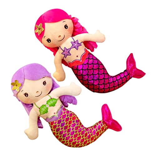 QUMIIRITY 2 Stück Meerjungfrau Plüschpuppen Cartoon Meerjungfrau Spielzeuge für Kleine Mädchen als für Dekoration im Kinderzimmer Farbenfroh Rot QUMIIRITY 2 Stück Meerjungfrau Plüschpuppen Cartoon Meerjungfrau Spielzeuge für Kleine Mädchen als für Dekoration im Kinderzimmer Farbenfroh Rot von QUMIIRITY