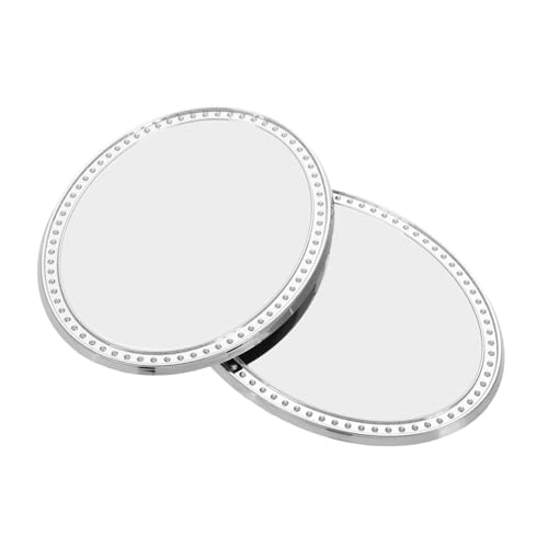 QUMIIRITY 2 Stücke Oval Geformte Handheld Eitelkeit Spiegel Nette Tragbare Make-up Spiegel Für Kinder Kleine Hand Spiegel Für DIY Handwerk Und Reisen von QUMIIRITY