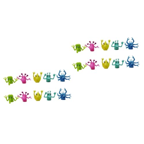 QUMIIRITY 20 STK Monster- Kinder Puppen kinderpuppe Kinder spielsachen spielzeuge Tierische Fingerpuppen dehnbares Spielzeug Fingerkreaturen Spielzeug kleines Biest Spielzeug von QUMIIRITY