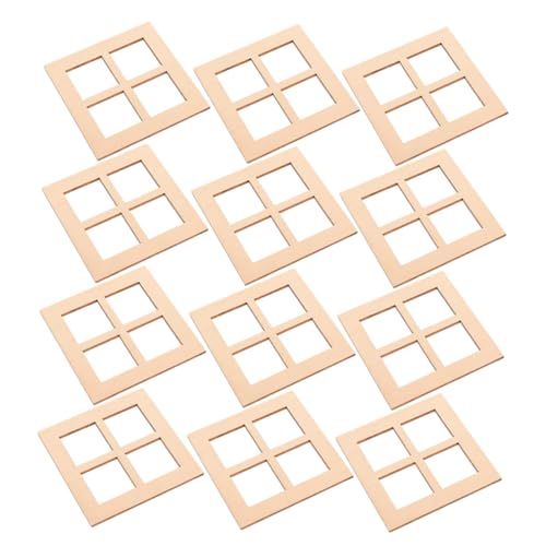 QUMIIRITY 20 Stück Teiliges Miniatur Holzfenster Fach Fensterrahmen Vielseitige Dekoration für Puppenhäuser Gartenornamente und Wohnaccessoires Robust und Kompakt zum Basteln und Gestalten QUMIIRITY 20 Stück Teiliges Miniatur Holzfenster Fach Fensterrahmen Vielseitige Dekoration für Puppenhäuser Gartenornamente und Wohnaccessoires Robust und Kompakt zum Basteln und Gestalten von QUMIIRITY