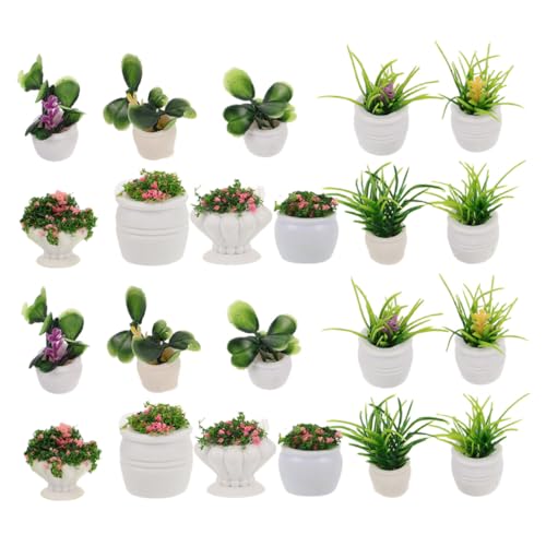 QUMIIRITY 22 Stück Miniaturpflanzenschmuck Miniaturpuppenhauspflanzen Dollhouse -Pflanzen Micro Bonsai Flowerpot Mini Bonsai Micro Landschaft Tischtopfpflanzen Plastik QUMIIRITY 22 Stück Miniaturpflanzenschmuck Miniaturpuppenhauspflanzen Dollhouse -Pflanzen Micro Bonsai Flowerpot Mini Bonsai Micro Landschaft Tischtopfpflanzen Plastik von QUMIIRITY