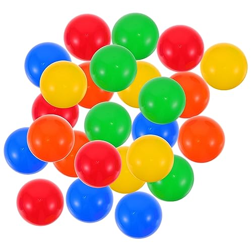 QUMIIRITY 25St Lotteriekugel tischtennisball tischfussball leckerbissenball Light Balls Kapseln für Verkaufsautomaten Bingo-Taschen Ball für die Lotterie Plastikkugeln PVC von QUMIIRITY