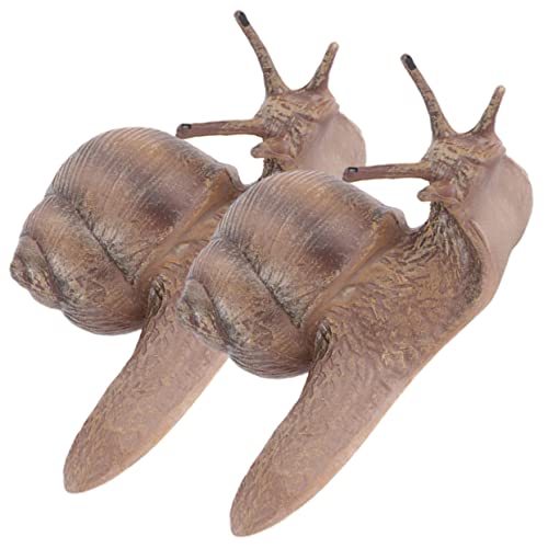 QUMIIRITY 2St Schneckenmodell gefälschte Tierfiguren Schneckenspielzeug tierfiguren für Kinder Animal Figures Toy caakg kinderspielzeug Schneckenskulptur Simulationsschneckenfiguren Plastik von QUMIIRITY