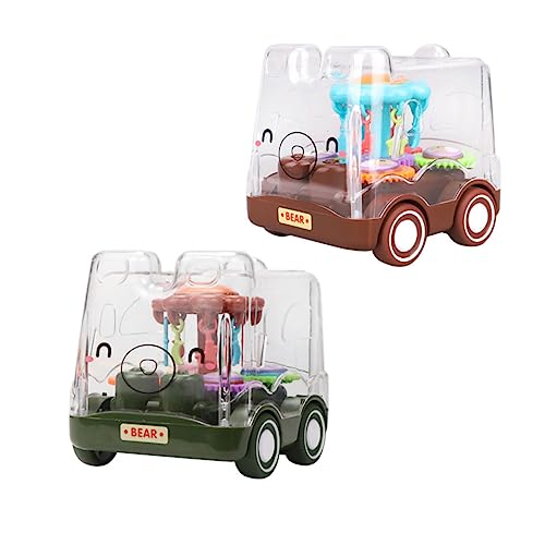 QUMIIRITY 2St Spielzeugauto Mini Auto Mini-Spielzeug Mikrospielzeug Schulbus Lernspielzeug für Kinder interaktives Spielzeug Kinder Auto Spielzeug fraktion Power Auto Rückzugswagen Plastik von QUMIIRITY