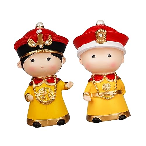 QUMIIRITY 2pcs Chinesische Art Kaiser Kaiserin Cupcake Ornamente Party Kuchen Dekorationen von QUMIIRITY