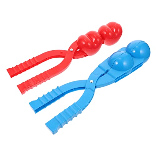 QUMIIRITY 2pcs Schneeclips Spielzeug Plastik Schneeballclip Schneebälle Form Schneeballkampfwerkzeug von QUMIIRITY