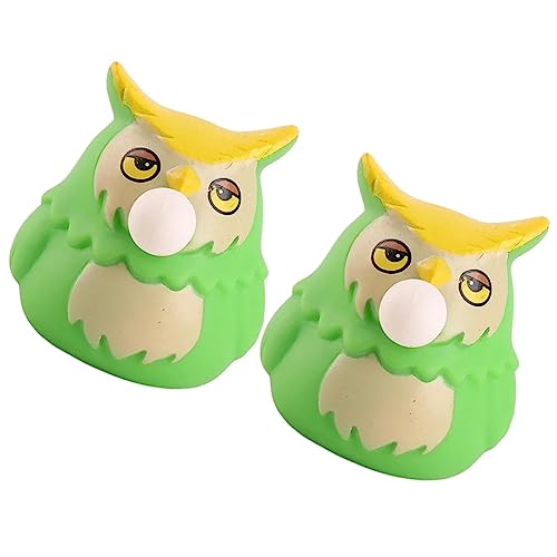 QUMIIRITY 2pcs Stressabbau Spielzeug Elastischer Druckspielzeug Dekompression Spielzeug Interessante Zappel -owl -Spiele von QUMIIRITY