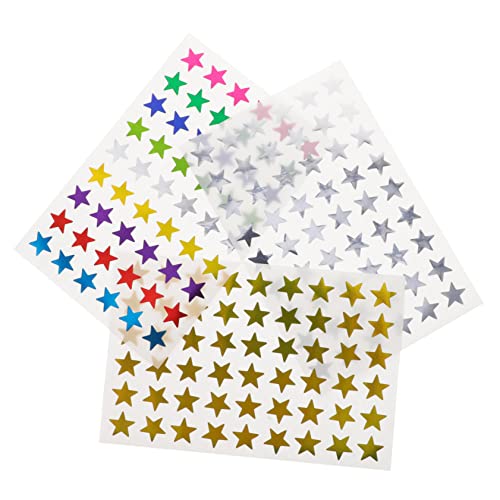 QUMIIRITY 30 Blätter Bunte Sternaufkleber Aufkleber für dekorative Sternaufkleber Sterndekor Aufkleber Kinder Stickers for entzückende Kinderaufkleber Kinderaccessoire Papier von QUMIIRITY