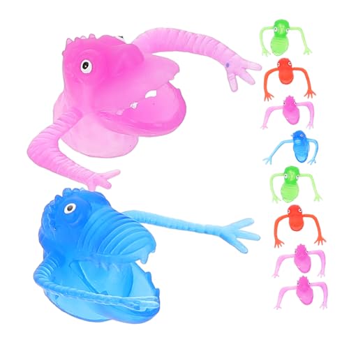 QUMIIRITY 30 STK Fingerpuppen Fingerspielzeug Masse Puppen für Kinder Minispielzeug für Kinder Dinosaurier-Handpuppen albern kinderparty Kinder Party Gastgeschenke gruselige Fingermonster von QUMIIRITY