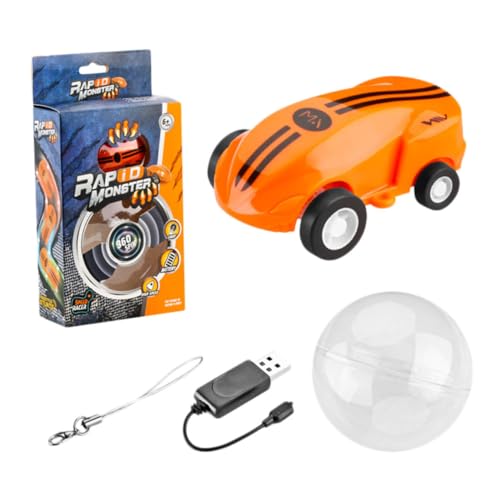 QUMIIRITY 360 Stunt-Auto Spielzeug USB ladegeräte ABC wickeltasche Chaps Kinder spielwaren draußen Model Cars Hohe Geschwindigkeit racxcar tiegerkostuem Kinder Toy car Renn-Stuntauto Orange von QUMIIRITY