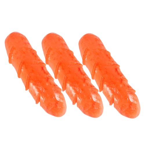 QUMIIRITY 3St Bratwurst-Foto-Requisite gefälschter Hot Dog Spielzeug für die Küche küchendekoration fensterdeko Küchenbratwurst für zu Hause Simuliertes Bratwurst- PVC Orange von QUMIIRITY