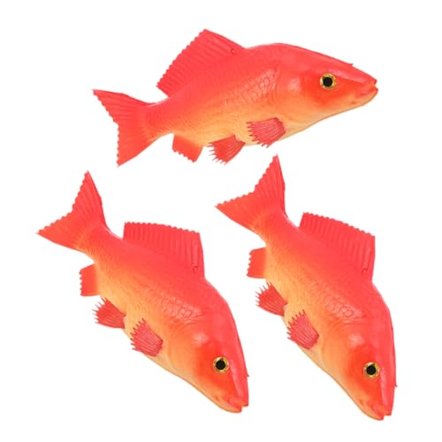 QUMIIRITY 3st Künstlicher Fisch Dekorationen Für Aquarien Aquarium Aufblasbarer Fisch Filter Für Aquarien Karpfen Realistischer Fisch Simulation Von Tierfiguren Kleine Fischfiguren Rot Pu von QUMIIRITY