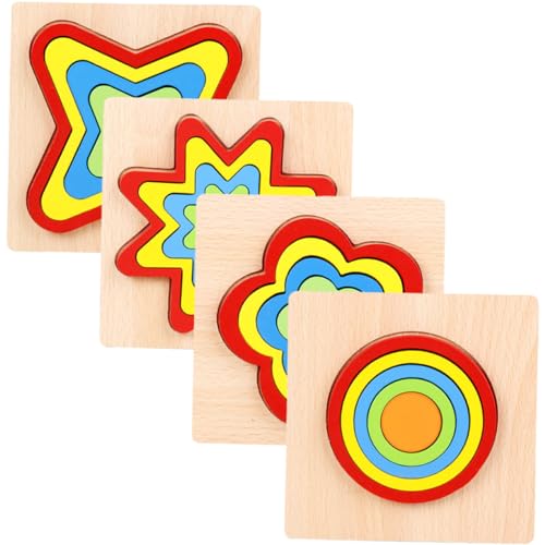 QUMIIRITY 4sätze Teiliges Holzspielzeug Mit Geometrischen Formen Kreatives Lernspielzeug Für Junge Mädchen Montessori Puzzle Aus Holz Zahnrad Blume Für Frühe Bildung Und Kognitive QUMIIRITY 4sätze Teiliges Holzspielzeug Mit Geometrischen Formen Kreatives Lernspielzeug Für Junge Mädchen Montessori Puzzle Aus Holz Zahnrad Blume Für Frühe Bildung Und Kognitive von QUMIIRITY