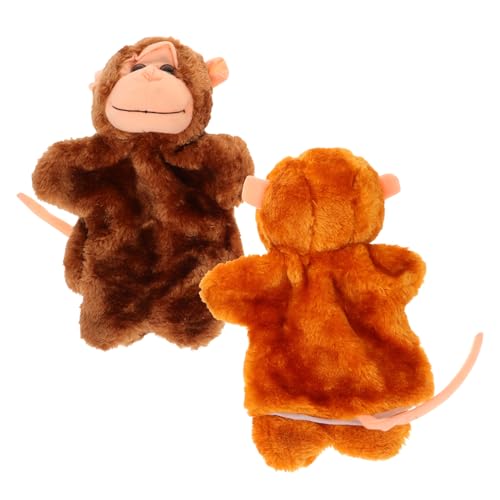 QUMIIRITY 4 Stück Handpuppe Affenspielzeug Handpuppen Für Kinder Kreative Handpuppe Riesige Aufblasbare Strandspielzeuge Handaffe-Puppe Affenpuppe Handpuppe Selber Machen Pp Baumwolle von QUMIIRITY