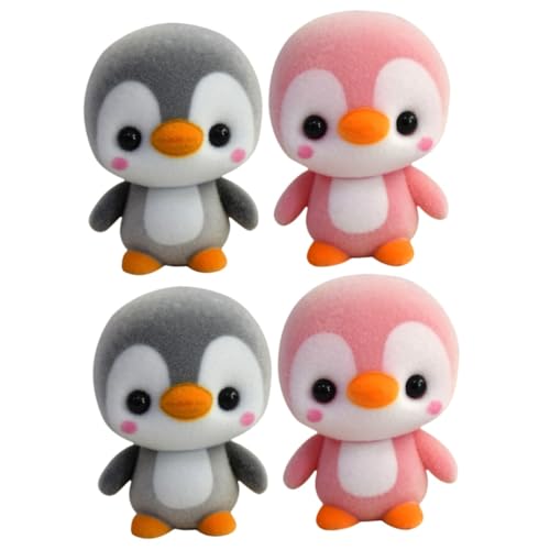 QUMIIRITY 4 Stück Pinguin Plüschpuppe Zum Puppenspielzeug Stofftier Pinguin Stoffpinguin Spielzeug Plüschpinguin Puppen Pinguin Stofftier Stoffpinguin Puppe Plüschpinguin Spielzeug von QUMIIRITY