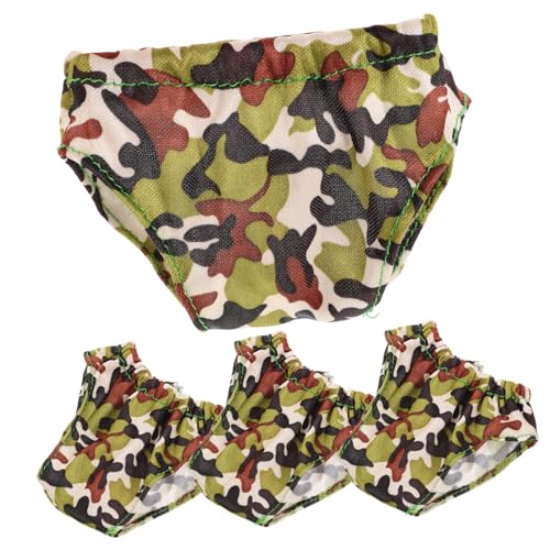 QUMIIRITY 4 Stück Teiliges Puppen Unterwäsche in Militärgrün Wiederverwendbare Strapazierfähige Puppenunterhosen für Spielzeugpuppen Praktische und Einfache Puppenkleidung Zubehör QUMIIRITY 4 Stück Teiliges Puppen Unterwäsche in Militärgrün Wiederverwendbare Strapazierfähige Puppenunterhosen für Spielzeugpuppen Praktische und Einfache Puppenkleidung Zubehör von QUMIIRITY