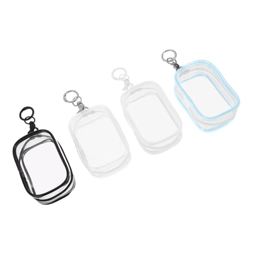 QUMIIRITY 4 Stück Transparente PVC Figuren-Aufbewahrungstasche Schlüsselanhänger wasserdichte Puppen-Display-Tasche Kompakt Tragbar für Outdoor und Reise QUMIIRITY 4 Stück Transparente PVC Figuren-Aufbewahrungstasche Schlüsselanhänger wasserdichte Puppen-Display-Tasche Kompakt Tragbar für Outdoor und Reise von QUMIIRITY