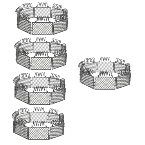 QUMIIRITY 5 Sätze Zubehör Für Kriegsszenen Lernspielzeug Militärspielzubehör Bauspielzeug Kriegsschauplatz Spielzeug Spielzeugzäune Militärthema-Requisite Spielzeugkäfig Grey Abs von QUMIIRITY