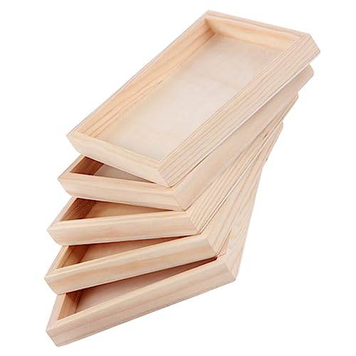 QUMIIRITY 5 Stück Puzzle Holz Organizer Tabletts Für Puzzle Toaster Tablett Holzklötzchen Tablett von QUMIIRITY