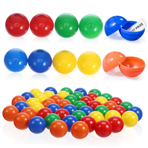 QUMIIRITY 50 Stück Lotteriekugel Aktivitätsbälle Bingo-Ball-Maschine Mini-Käsebällchen Lotterie-Ball-Maschine Bolas tischtennisball tischfussball Nahtlose Bälle Sphäre Partybälle Plastik von QUMIIRITY